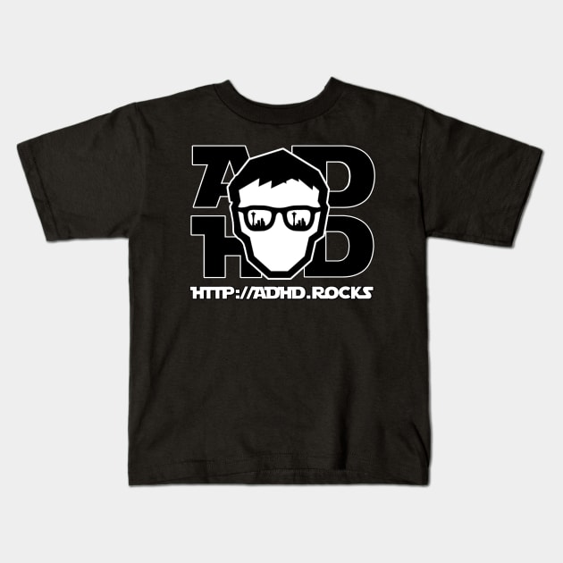 ADHD.rocks Podcast Network Kids T-Shirt by ADHD.rocks 